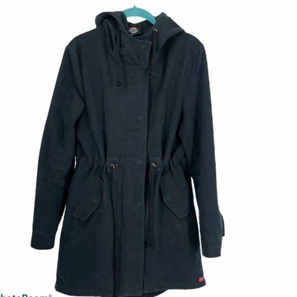 Dickies navy blue long women’s coat Small - Picture 1 of 6